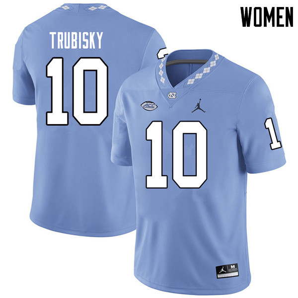 Jordan Brand Women #10 Mitchell Trubisky North Carolina Tar Heels College Football Jerseys Sale-Caro